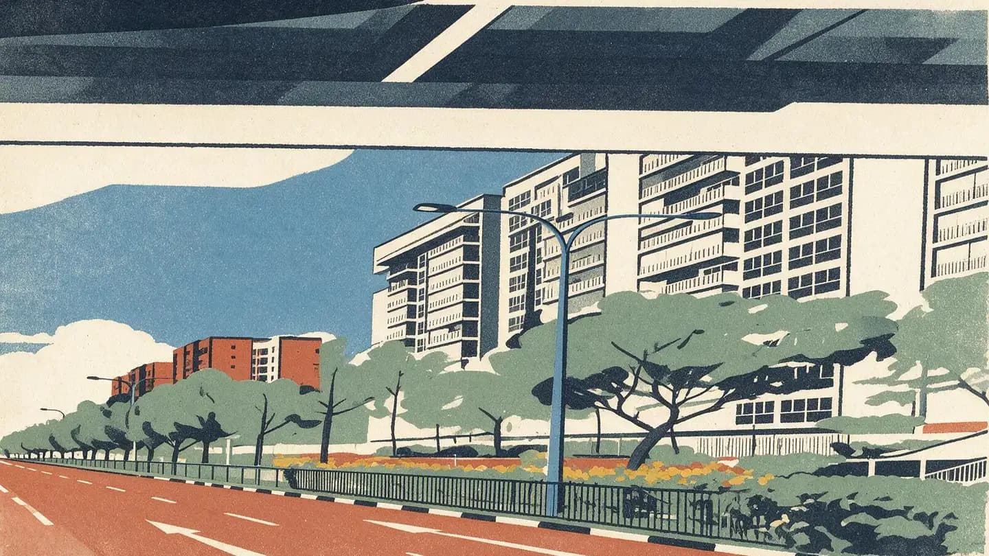 Illustration of the Forestville condominium development on Woodlands Drive 16, Singapore