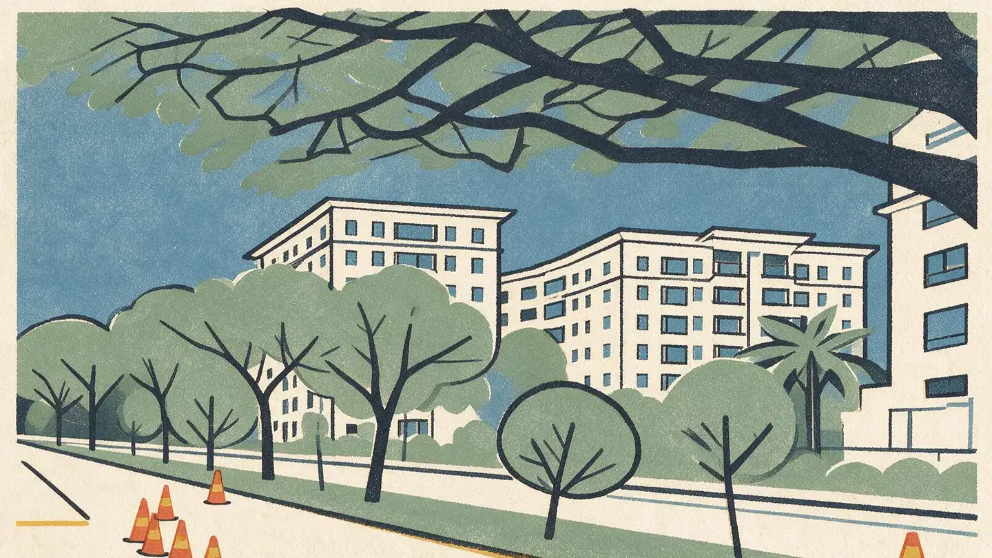 Illustration of the Hillbrooks condominium development on Hillview Avenue, Singapore