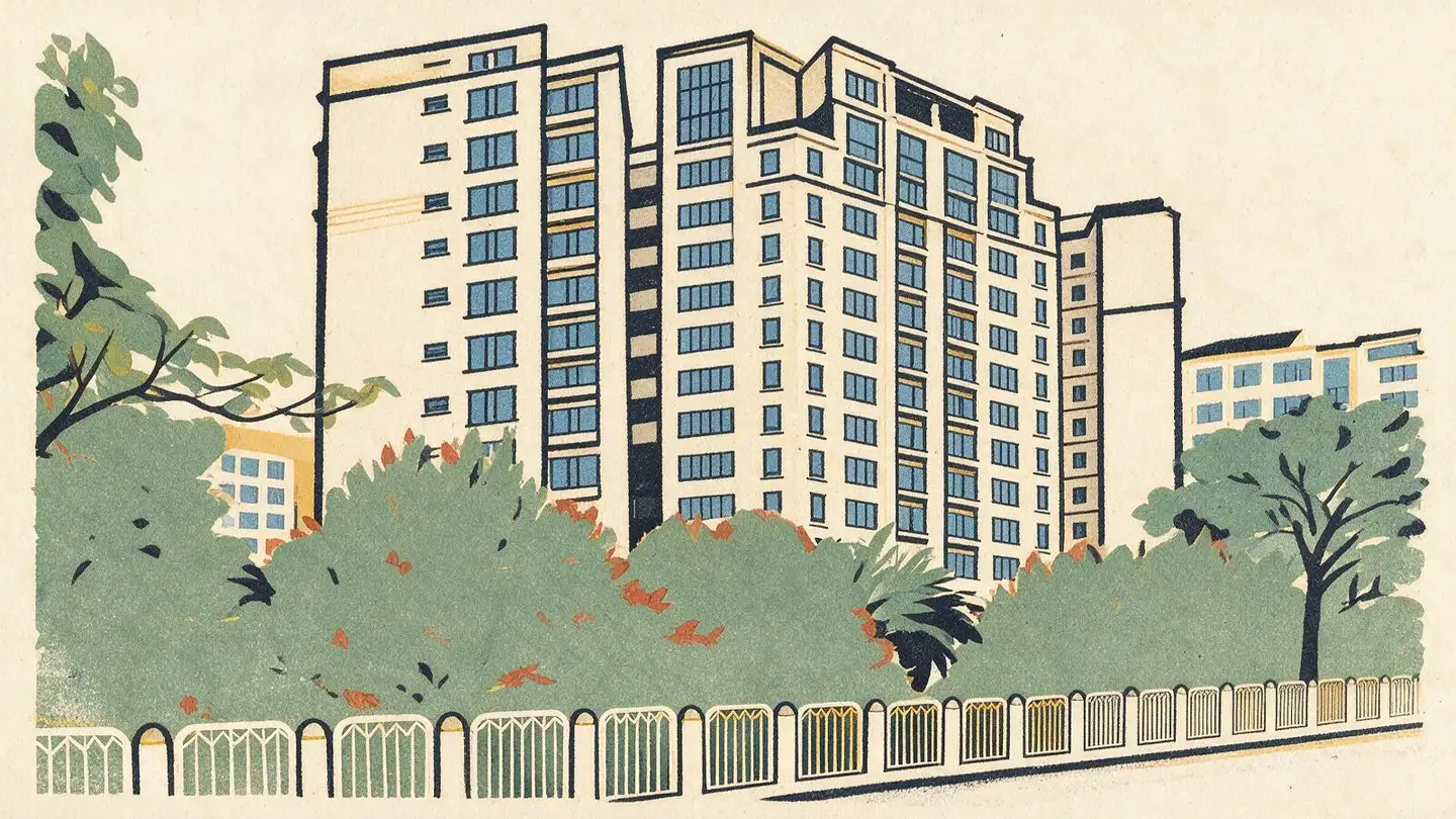 Illustration of the Northoaks condominium development on Woodlands Crescent, Singapore