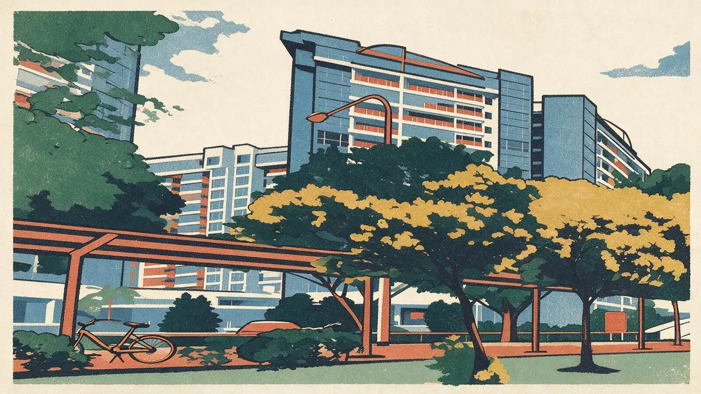 Illustration of the Riversails condominium development on Upper Serangoon Crescent, Singapore