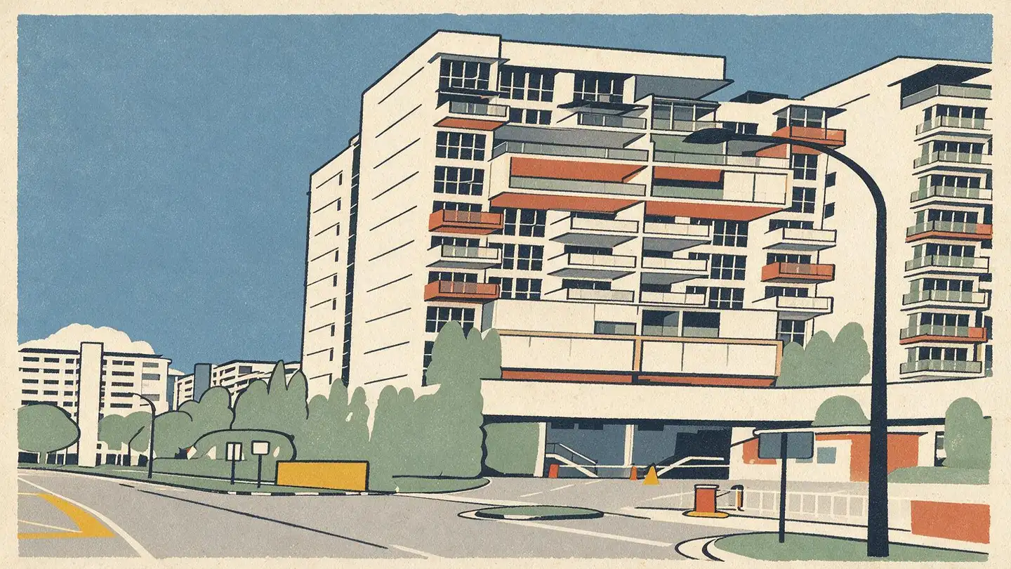 Illustration of the Sea Horizon condominium development on Pasir Ris Rise, Singapore