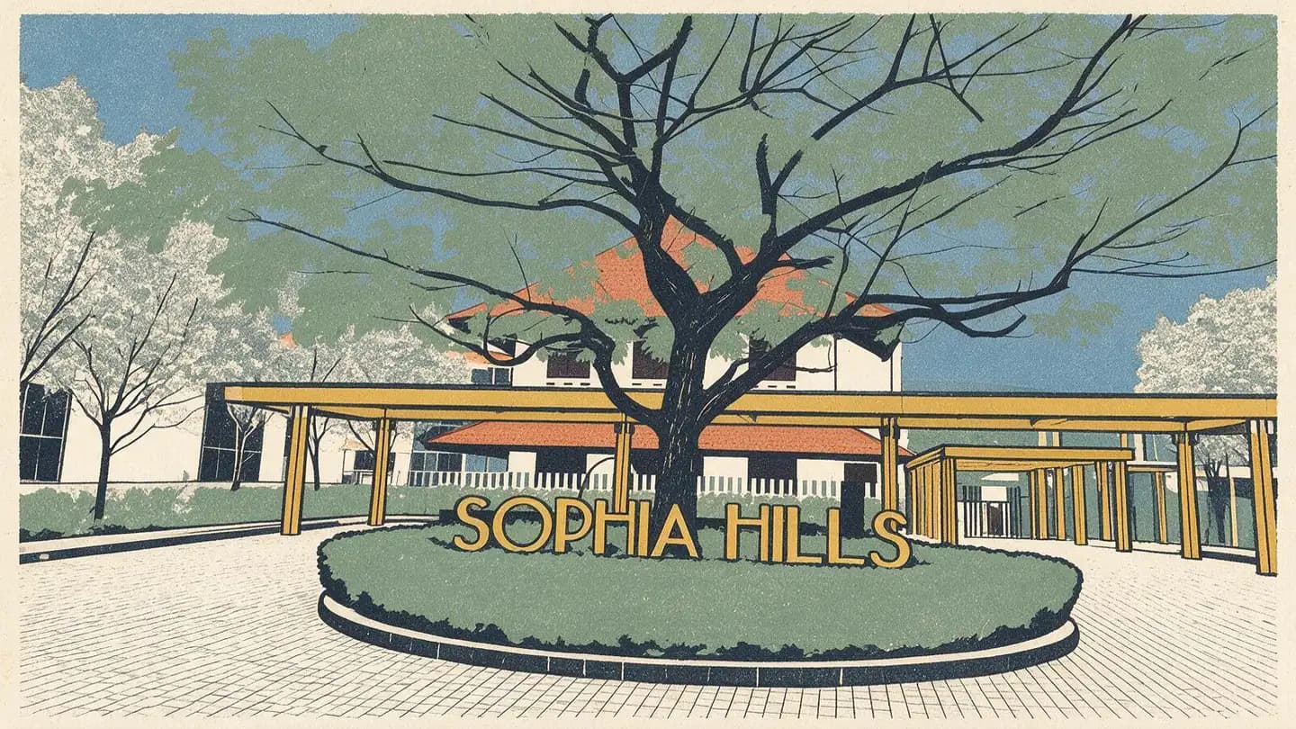 Illustration of the Sophia Hills condominium development on Mount Sophia, Singapore