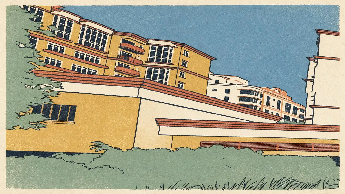 Illustration of the The Lanai condominium development on Hillview Avenue, Singapore