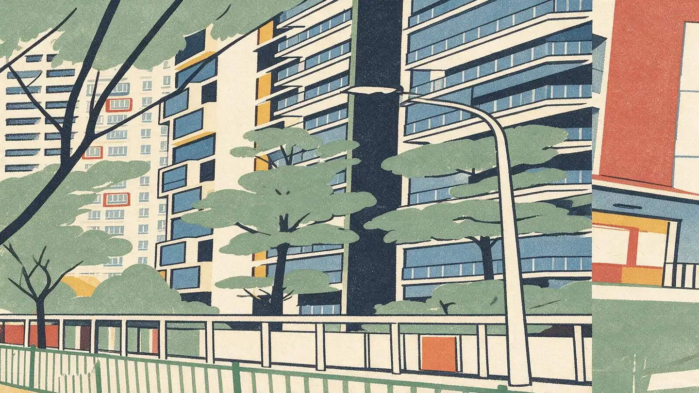 Illustration of the Wandervale condominium development on Choa Chu Kang Avenue 3, Singapore
