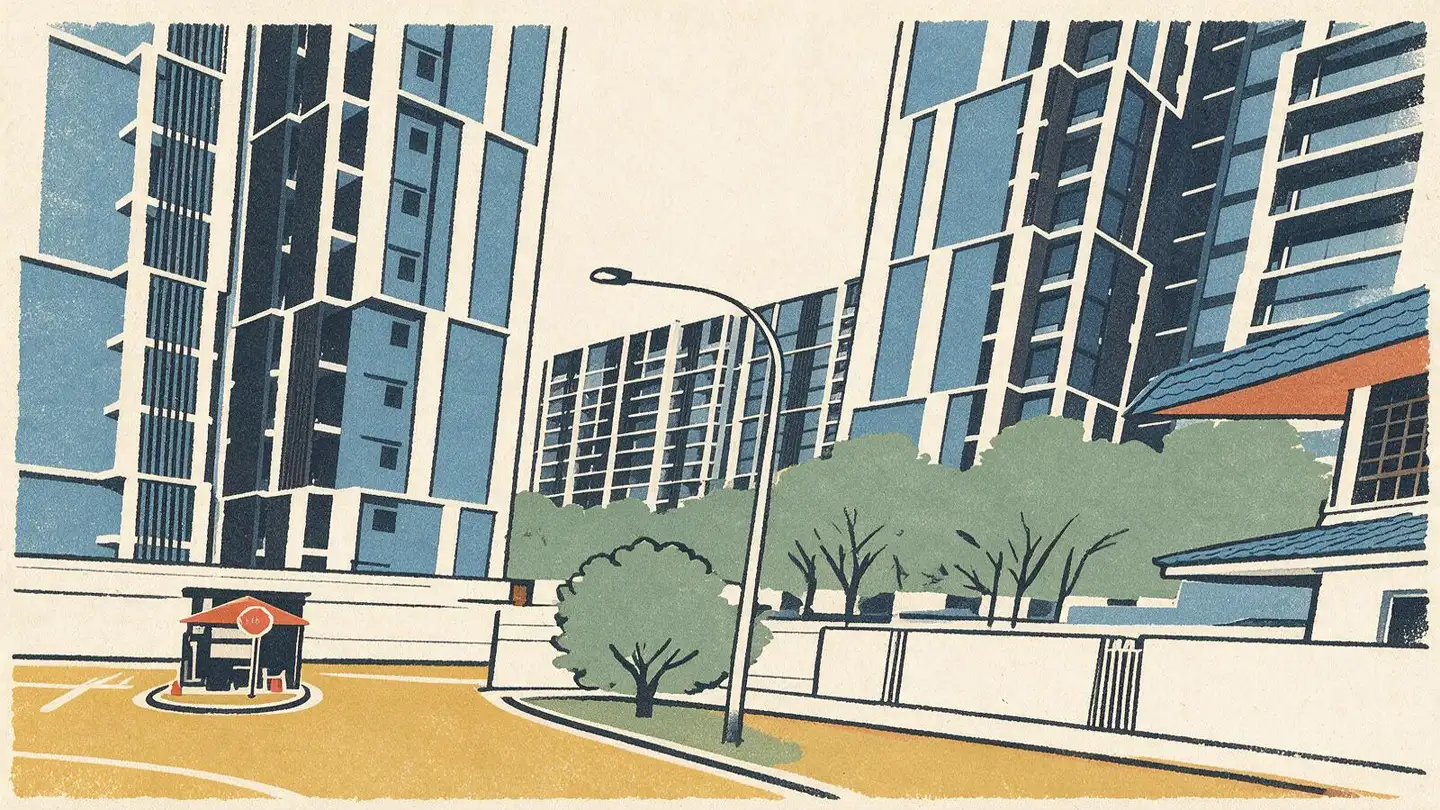 Illustration of the Botanique At Bartley condominium development on Upper Paya Lebar Road, Singapore