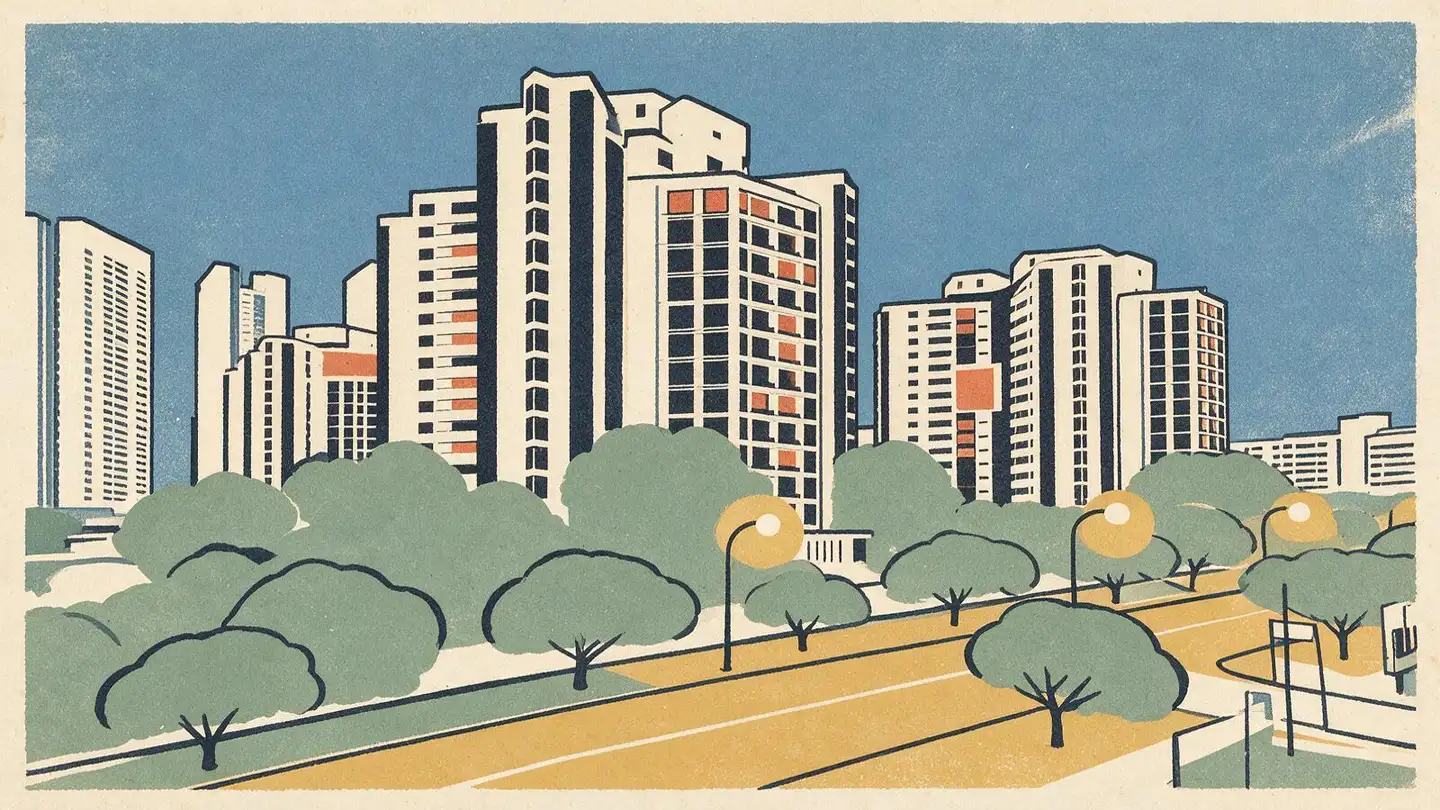Illustration of the Dover Parkview condominium development on Dover Rise, Singapore