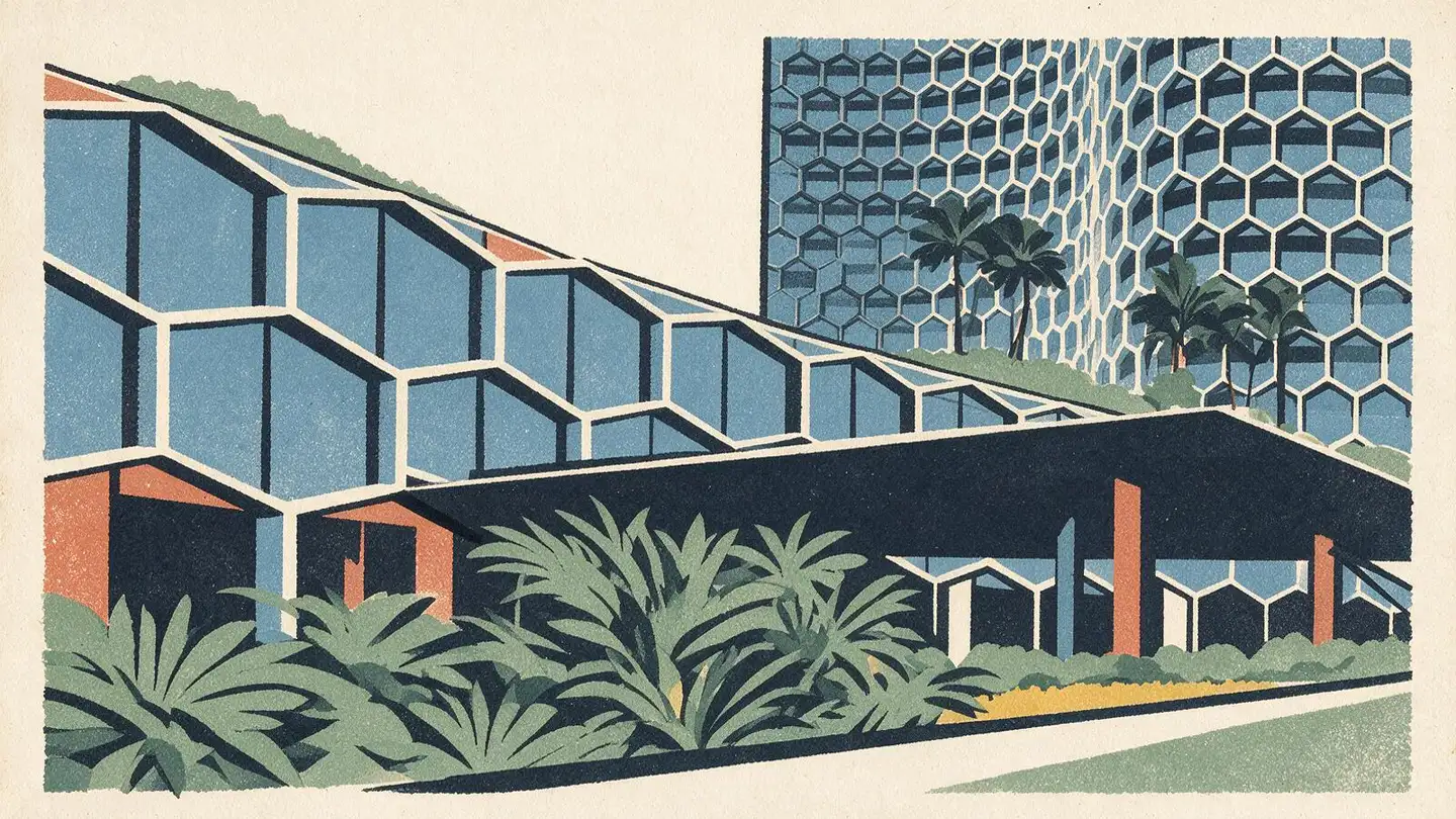 Illustration of the Duo Residences condominium development on Fraser Street, Singapore