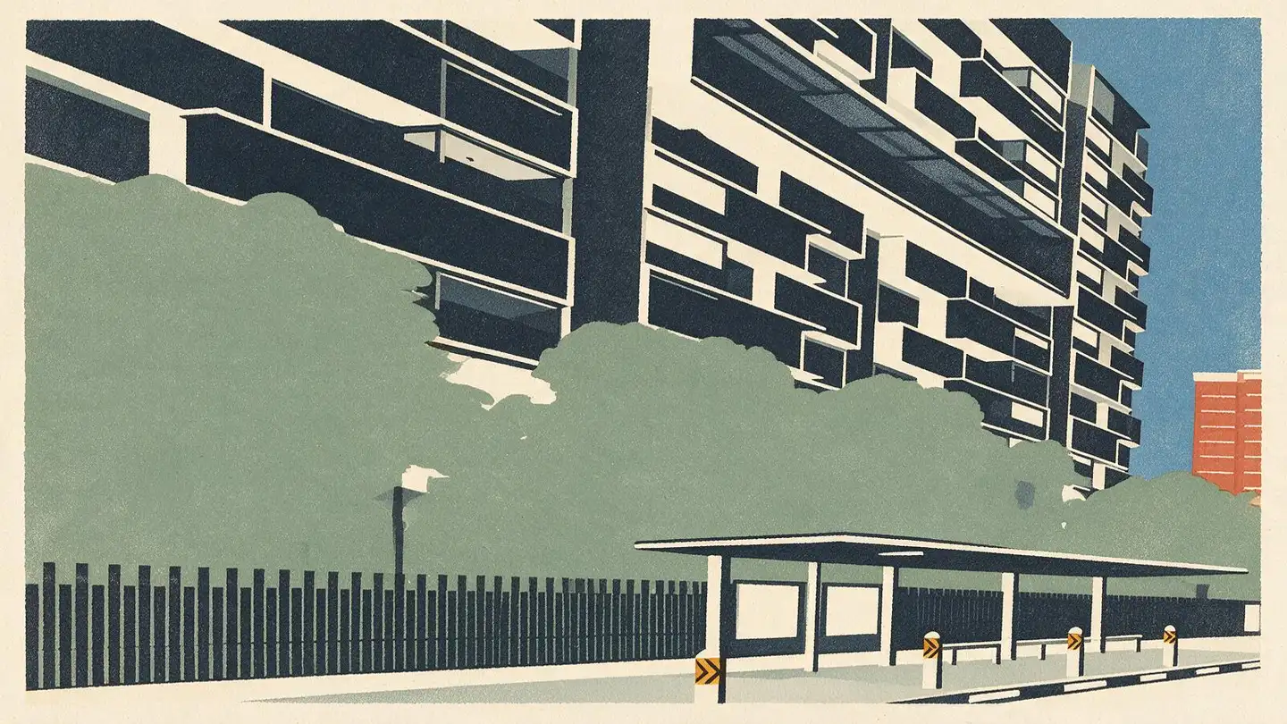 Illustration of the Inz Residence condominium development on Choa Chu Kang Avenue 5, Singapore