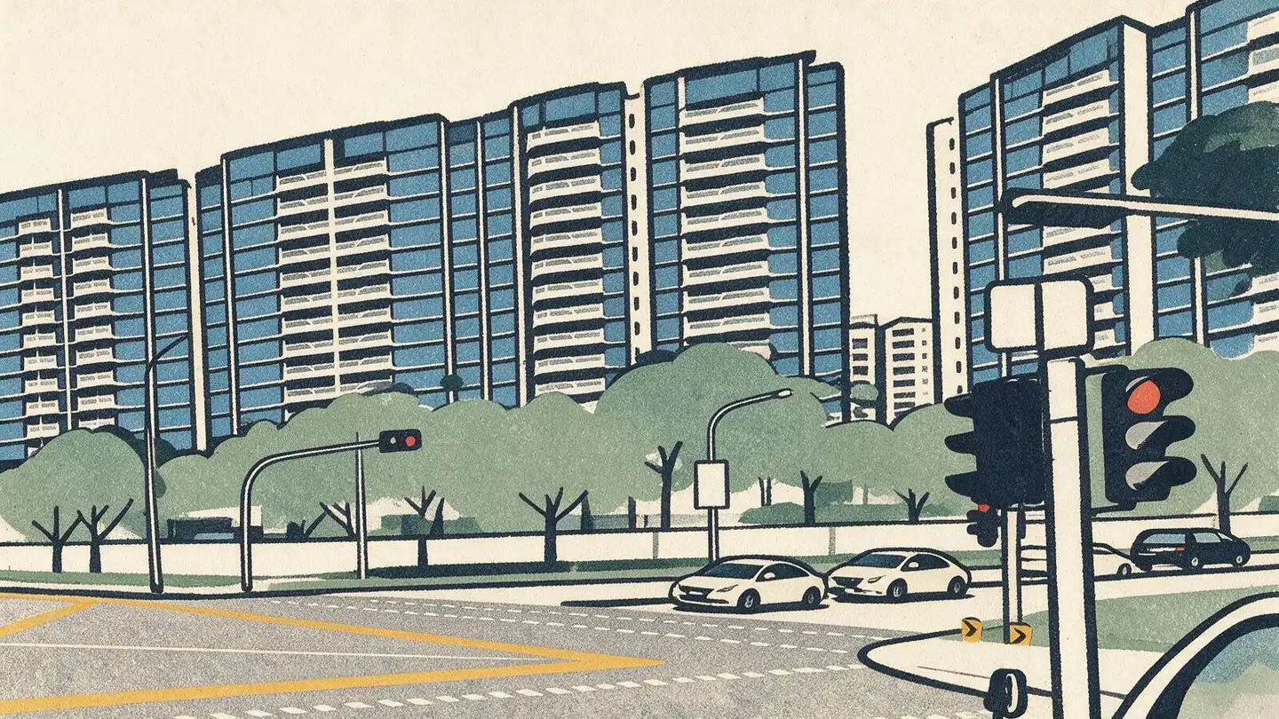 Illustration of the Ris Grandeur condominium development on Elias Road, Singapore