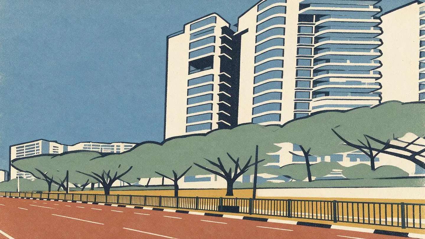 Illustration of the Riversound Residence condominium development on Sengkang East Avenue, Singapore