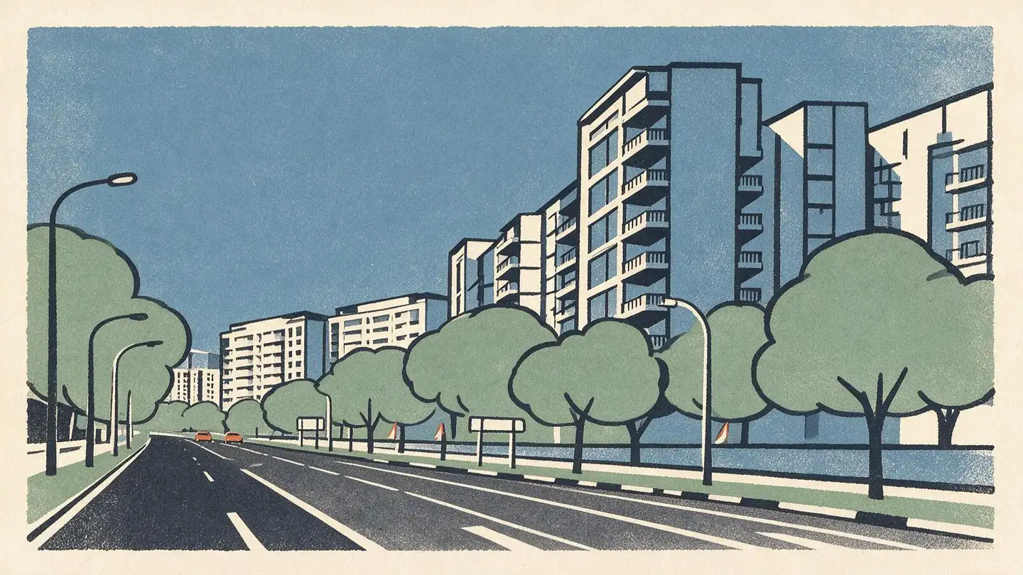 Illustration of the Sea Esta condominium development on Pasir Ris Link, Singapore