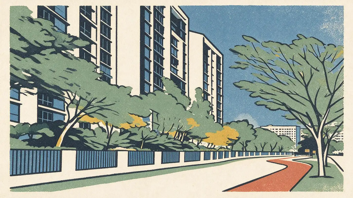Illustration of the Symphony Suites condominium development on Yishun Close, Singapore