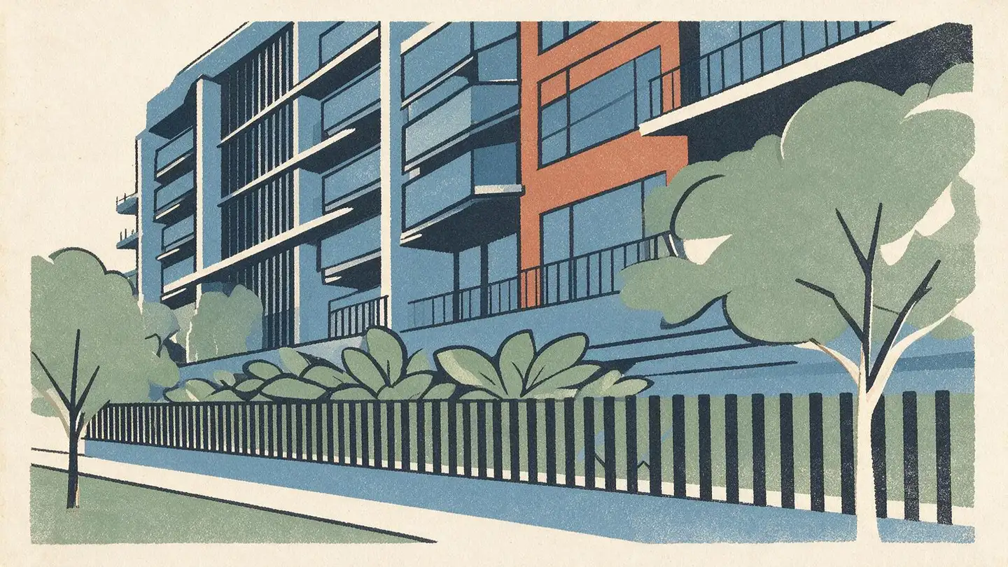 Illustration of the The Antares condominium development on Mattar Road, Singapore