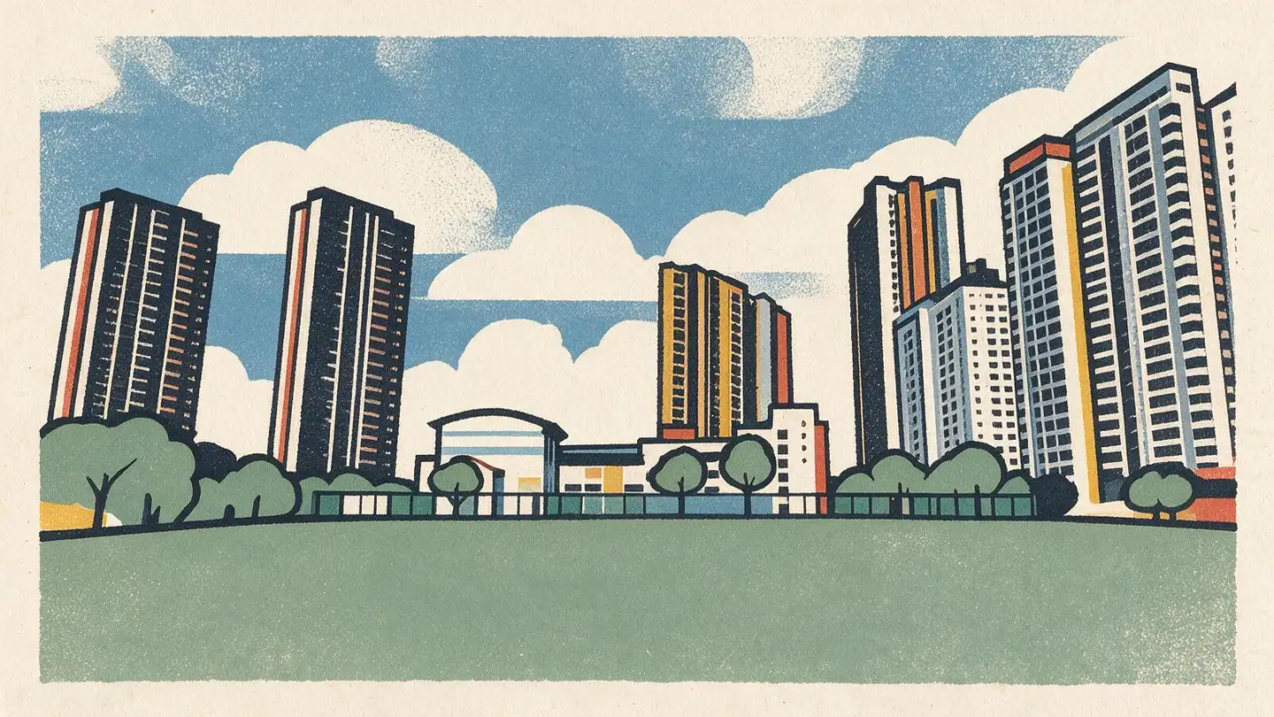Illustration of the The Clement Canopy condominium development on Clementi Avenue 1, Singapore