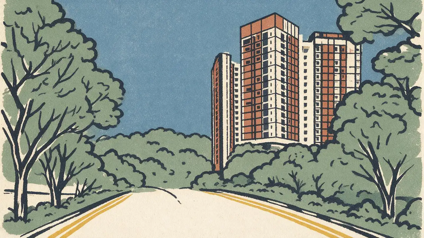 Illustration of the The Hillier condominium development on Hillview Rise, Singapore