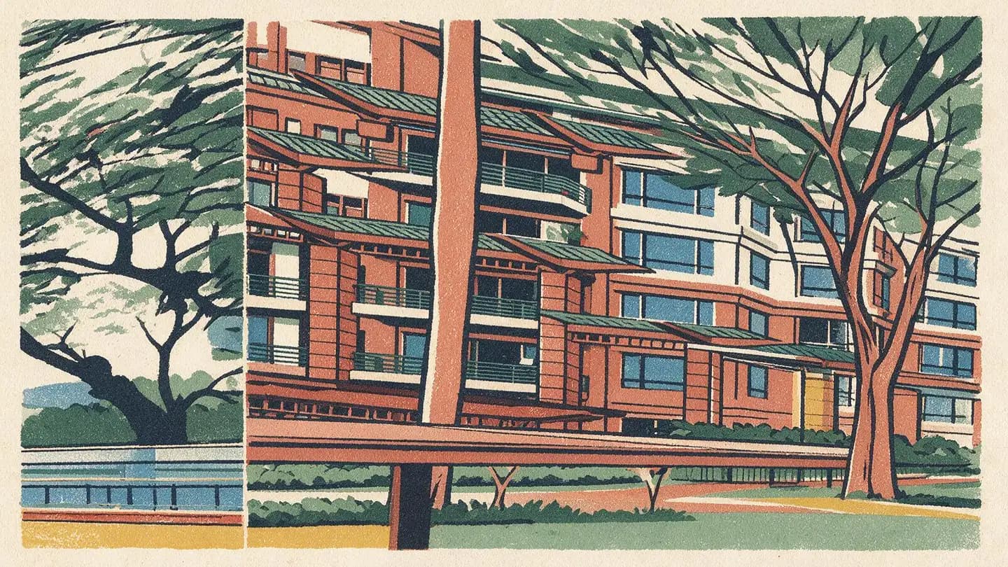 Illustration of the The Nexus condominium development on Bukit Timah Road, Singapore