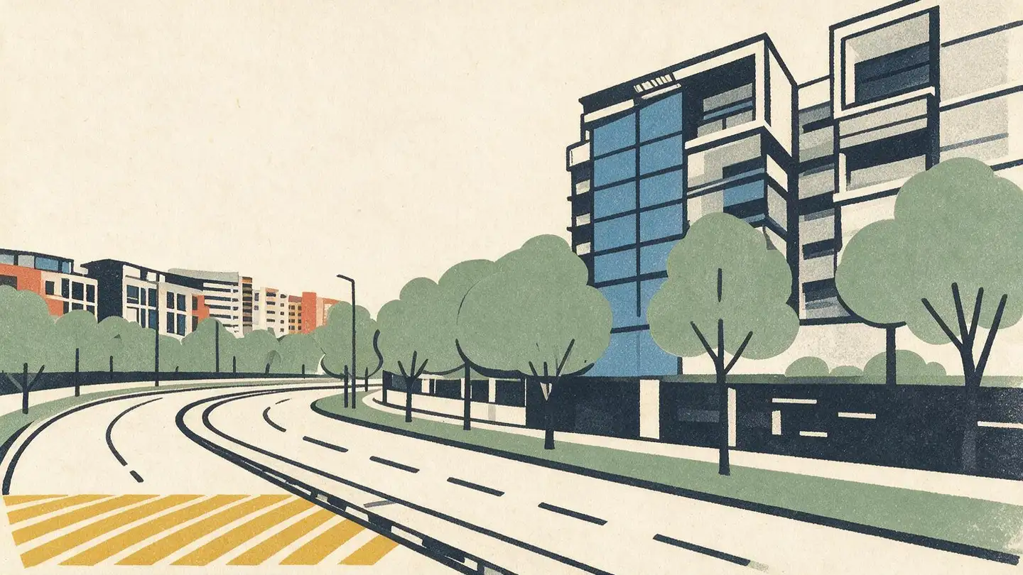 Illustration of the The Visionaire condominium development on Canberra Drive, Singapore